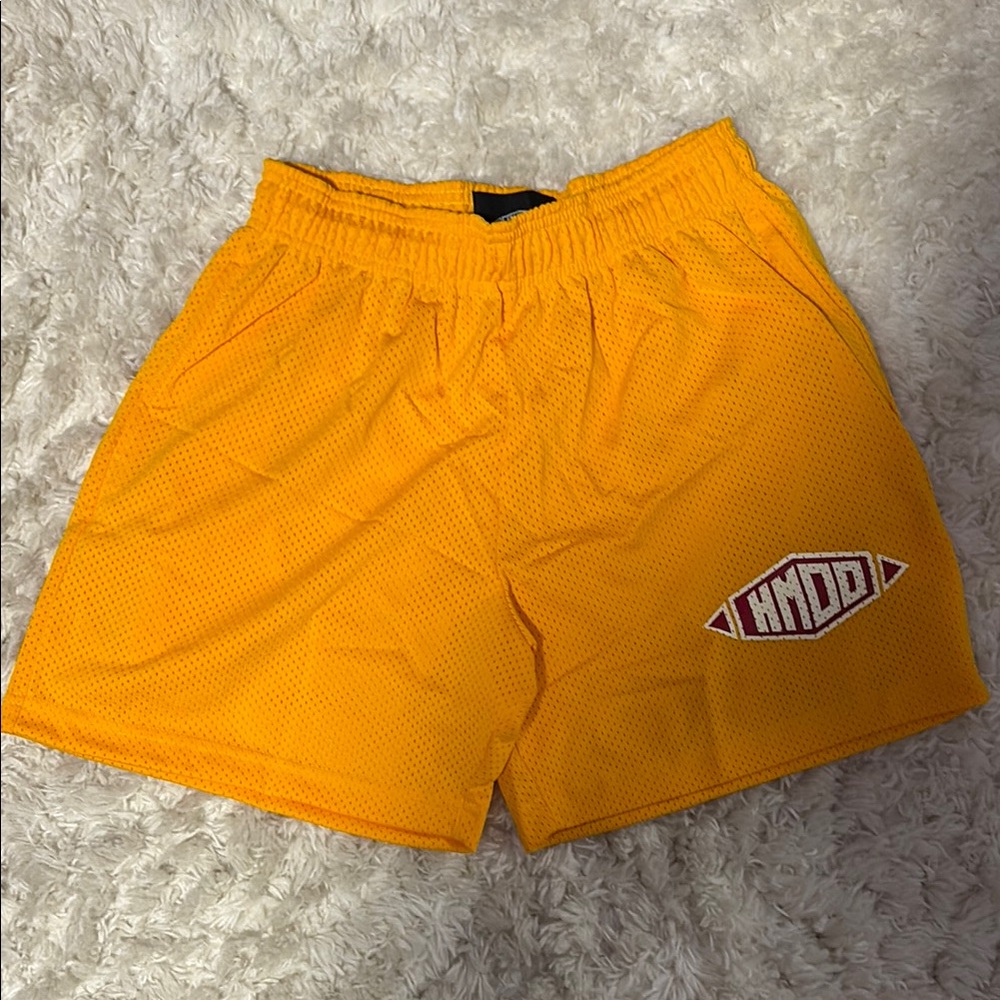 Mens Orange Shorts HMDD